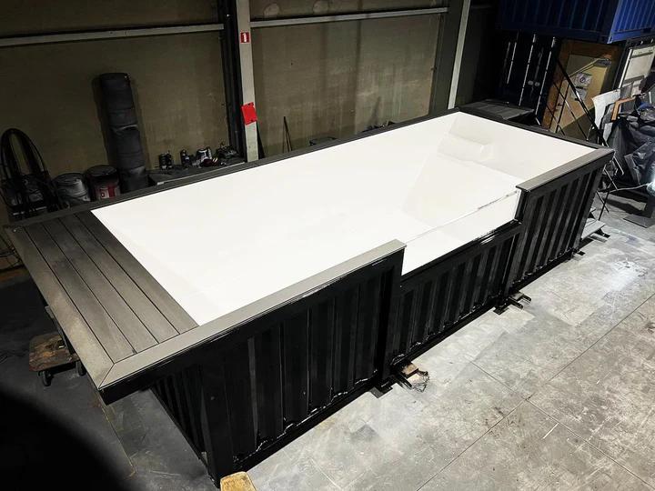 Piscina Contenedor Negro de 6m